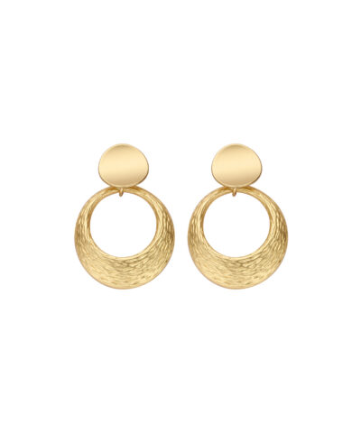 DEEN BOUCLE D'OREILLES DORE MAT