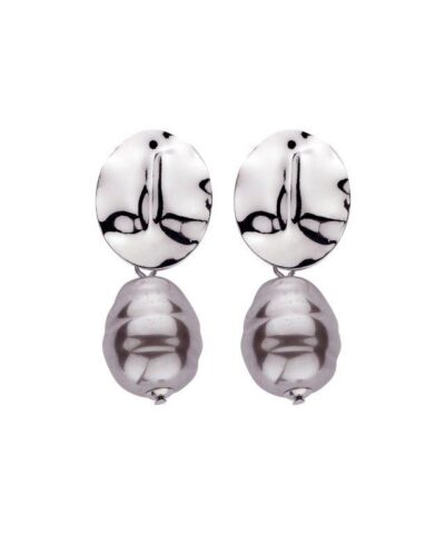 DOB142 BOUCLE D'OREILLES GRIS