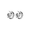 DOB144 BOUCLE D'OREILLES ARGENTE