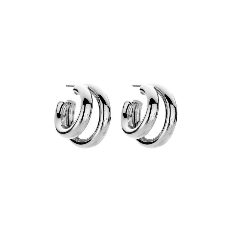 DOB144 BOUCLE D'OREILLES ARGENTE