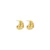 DOB146 BOUCLE D'OREILLES DORE MAT