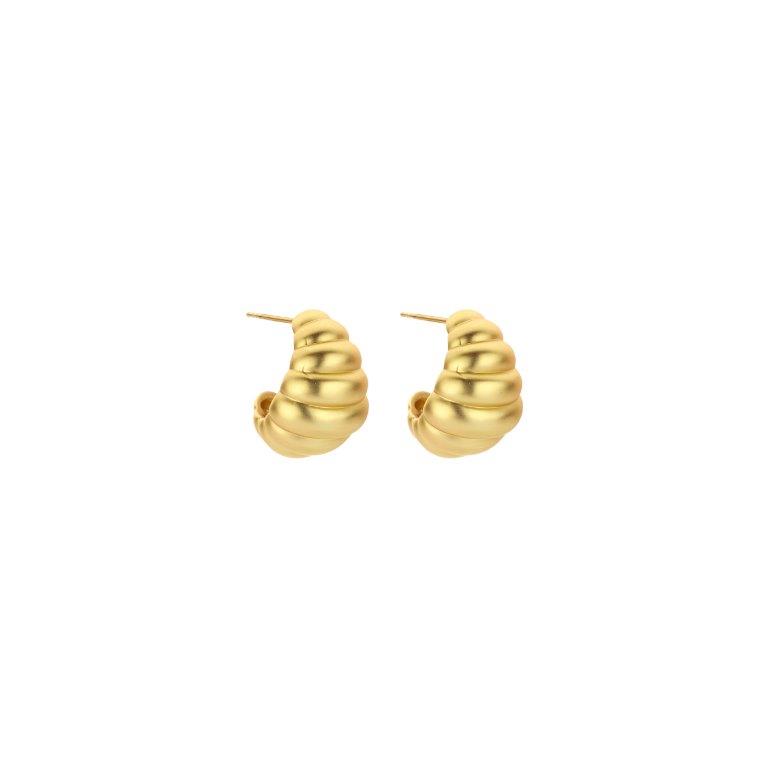 DOB146 BOUCLE D'OREILLES DORE MAT