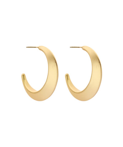 DOB151 BOUCLE D'OREILLES DORE MAT