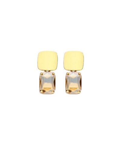 DOB153 BOUCLE D'OREILLES BEIGE