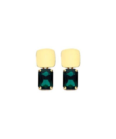 DOB153 BOUCLE D'OREILLES VERT