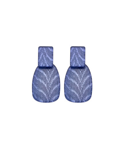 DOB159 BOUCLE D'OREILLES BLEU FONCE