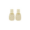 DOB159 BOUCLE D'OREILLES ECRU