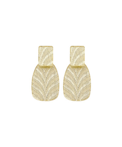 DOB159 BOUCLE D'OREILLES ECRU