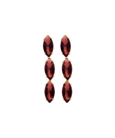 DOREE BOUCLE D'OREILLES AUBERGINE