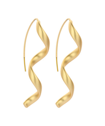 DOB122 OORBELLEN GOUDKLEURIG MAT