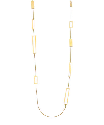 GLITTER HALSKETTING GOUDKLEURIG