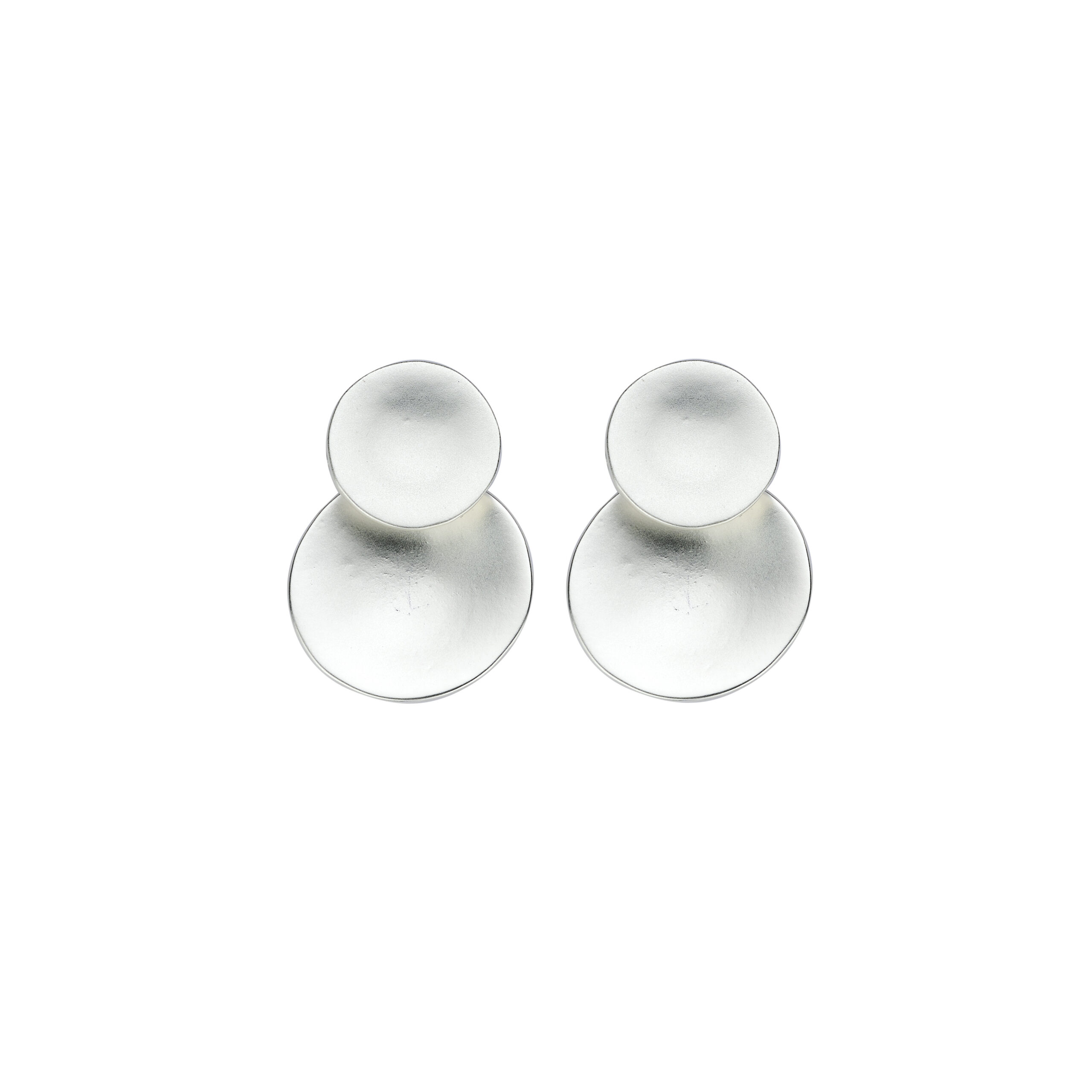 GOB10 BOUCLE D'OREILLES ARGENT MAT