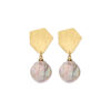 GOB6 BOUCLE D'OREILLES DORE MAT