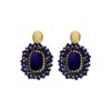 HOB1 BOUCLE D'OREILLES BLEU