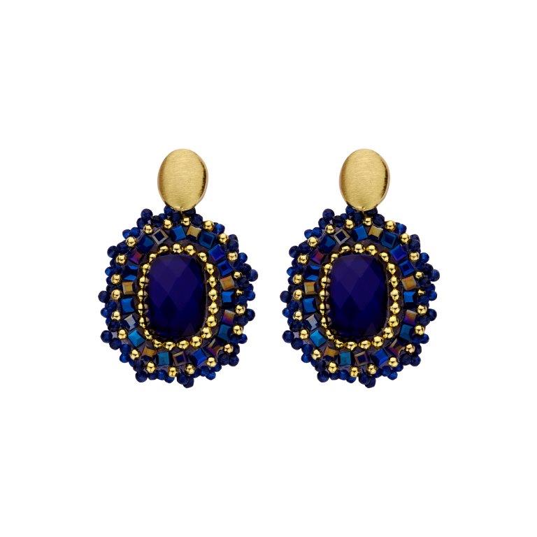 HOB1 OORBELLEN BLAUW