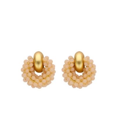 HOB2 BOUCLE D'OREILLES BEIGE