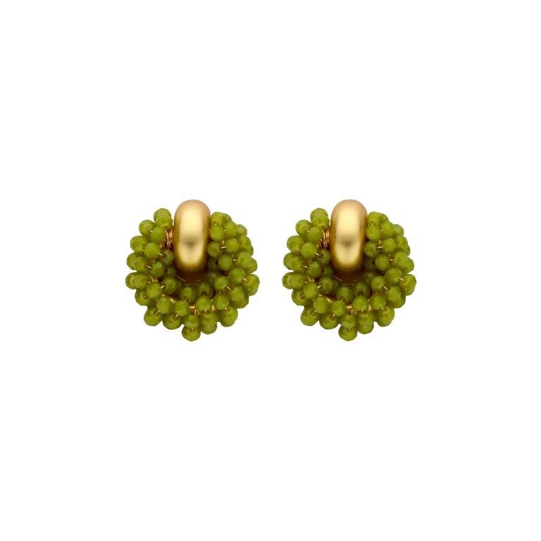 HOB2 BOUCLE D'OREILLES VERT