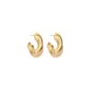 KOB34 BOUCLES D'OREILLES DORE
