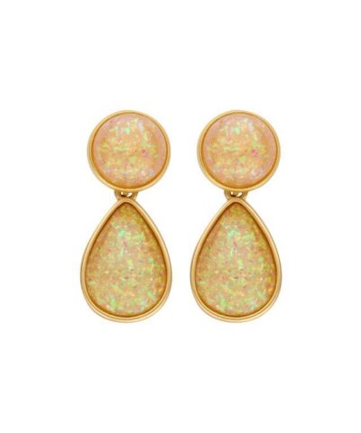 KOB38 BOUCLE D'OREILLES BEIGE