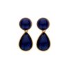 KOB38 BOUCLE D'OREILLES BLEU