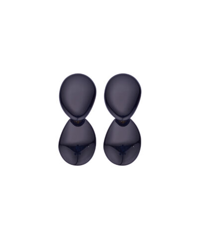 KOB40 BOUCLE D'OREILLES NOIR