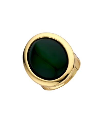 KRI7 RING DONKER GROEN