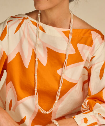 Alternative view of DOLCELANG HALSKETTING PARELMOER