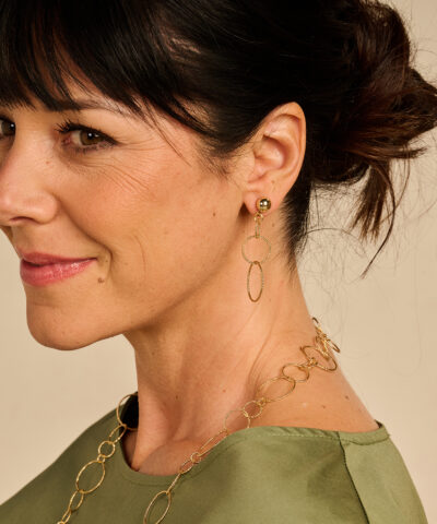 Alternative view of DAIMAN OORBELLEN GOUDKLEURIG