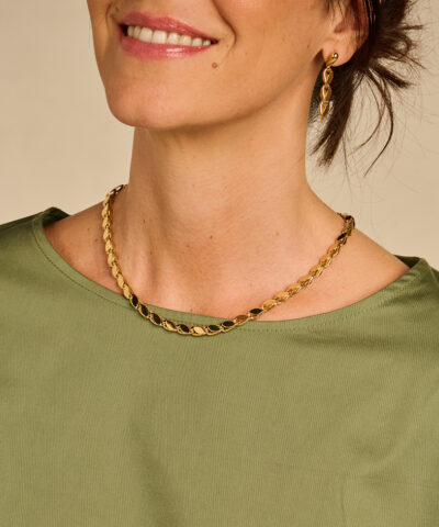 Alternative view of DAKAR HALSKETTING GOUDKLEURIG