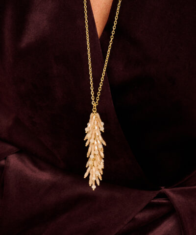 Alternative view of DALA HALSKETTING BEIGE