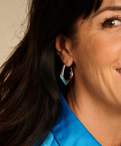 Alternative view of DOB123 OORBELLEN ZILVERKLEURIG