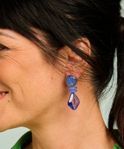 Alternative view of KOB30 OORBELLEN JEANSBLAUW