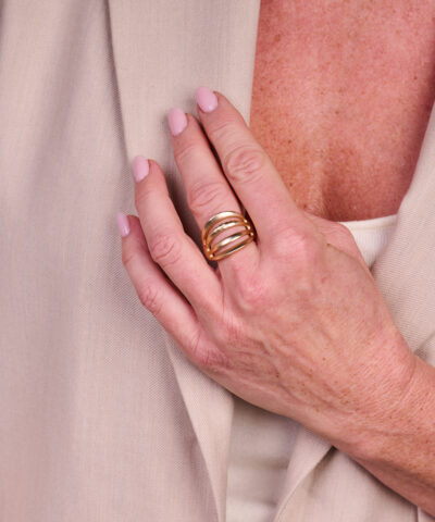 Alternative view of BRI4 RING GOUDKLEURIG MAT