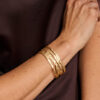 DAB5 ARMBAND GOUDKLEURIG MAT - Afbeelding 2