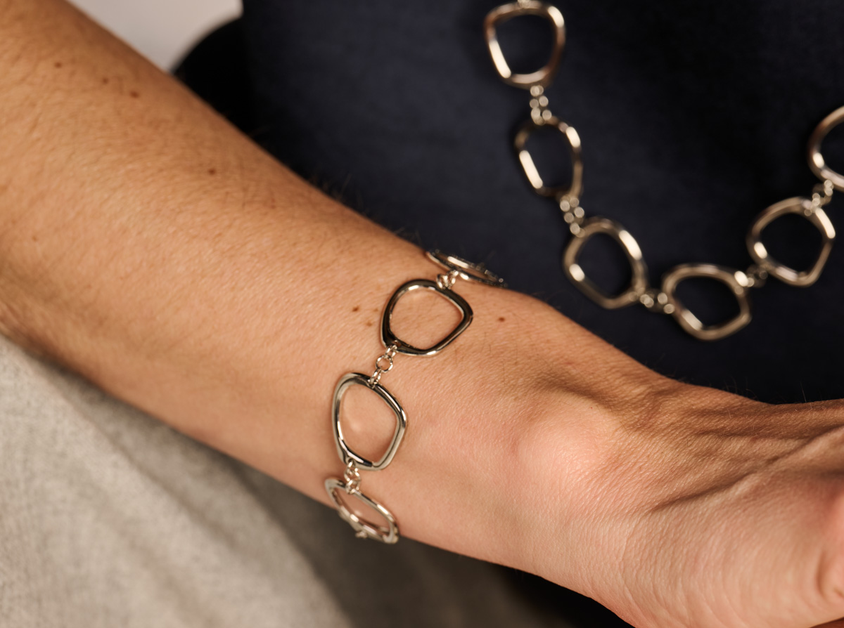 DALENA ARMBAND ZILVERKLEURIG - Afbeelding 2