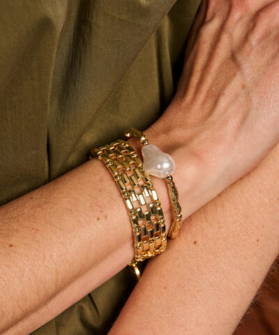 Alternative view of DARWIN ARMBAND GOUDKLEURIG