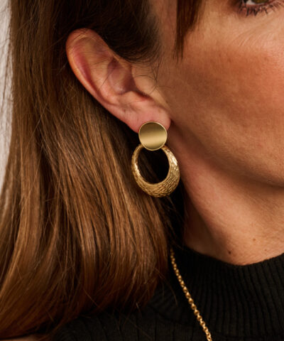 Alternative view of DEEN BOUCLE D'OREILLES DORE MAT