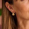 DOB146 BOUCLE D'OREILLES DORE MAT – Image 2