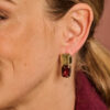 DOB153 OORBELLEN AUBERGINE - Afbeelding 2