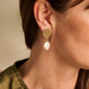 GOB6 BOUCLE D'OREILLES DORE MAT – Image 2