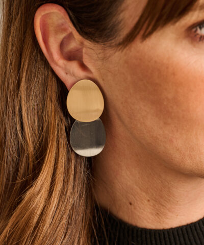 Alternative view of GOOS BOUCLE D'OREILLES DORE MIX