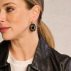 HOB1 BOUCLE D'OREILLES NOIR – Image 2