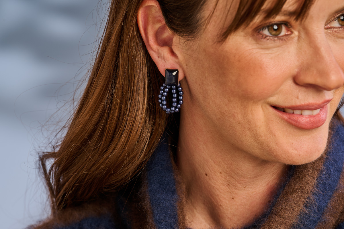 KATS BOUCLE D'OREILLES BLEU – Image 2
