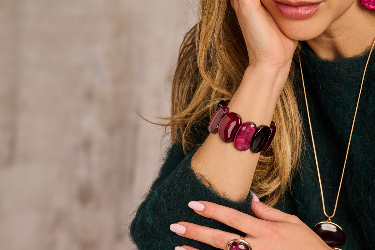 KIEL ARMBAND AUBERGINE - Afbeelding 2