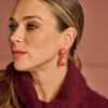 KOB38 BOUCLE D'OREILLES ROSE – Image 2