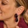 KOB40 OORBELLEN AUBERGINE - Afbeelding 2