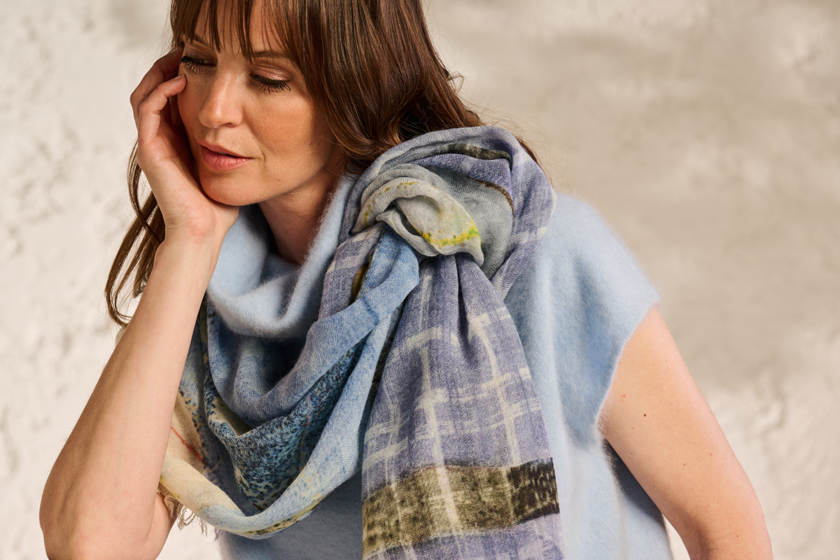 LCSCARVES269 SJAAL LILA - Afbeelding 2