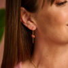 RILANO BOUCLE D'OREILLES BORDEAUX – Image 2