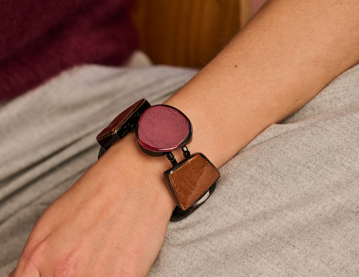URSULA BRACELET AUBERGINE – Image 2