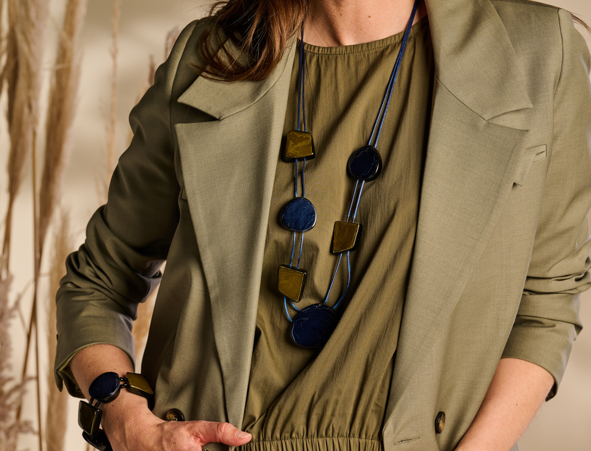 URSULA HALSKETTING BLAUW - Afbeelding 3